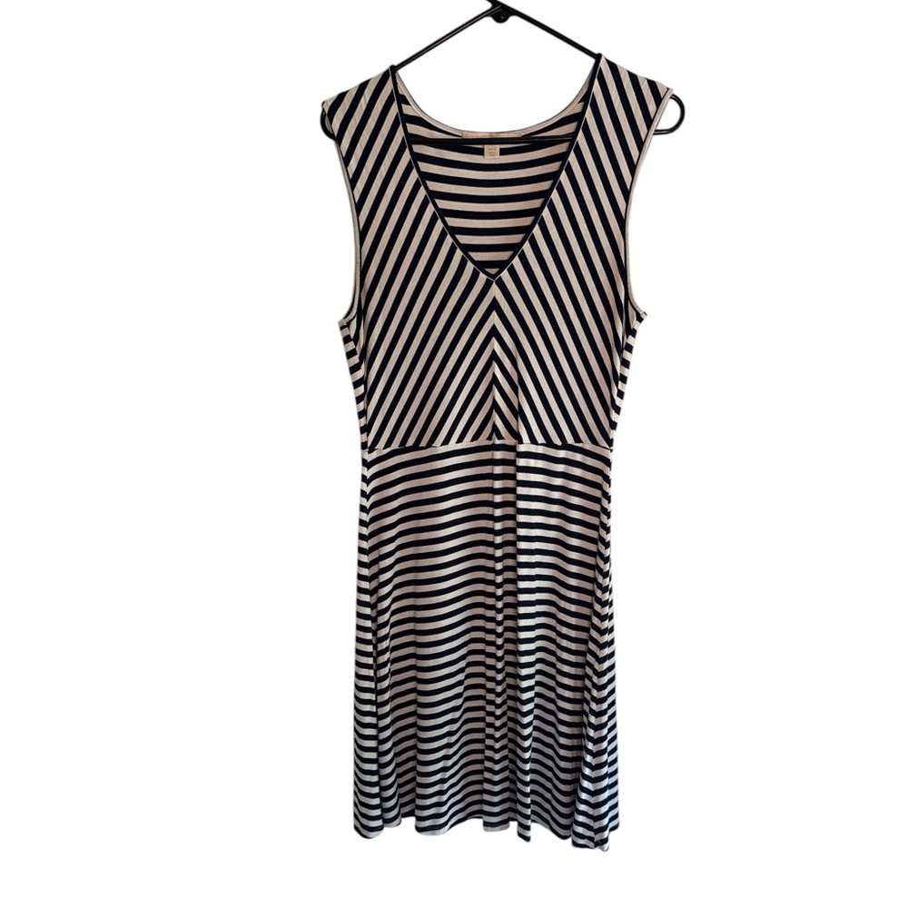 Boston Proper Stripped Stretch Summer Dress